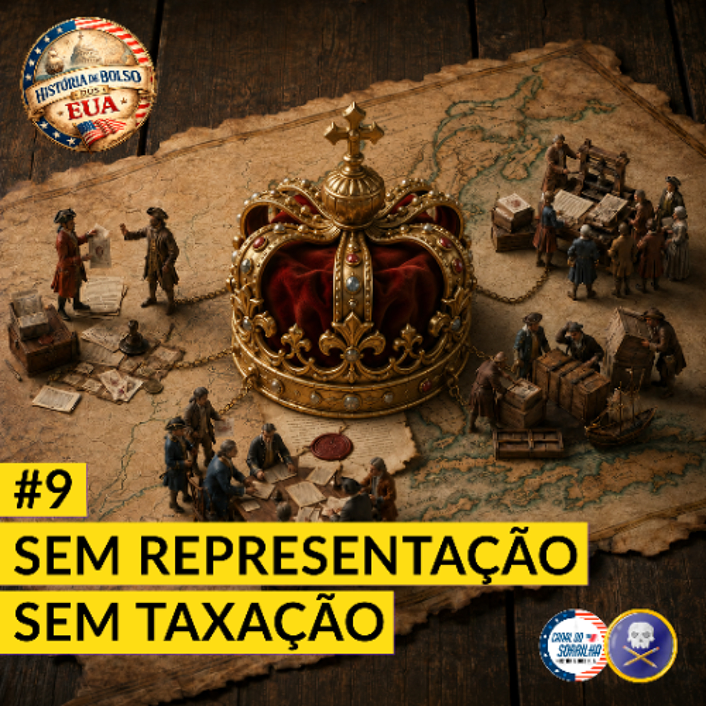 História de Bolso dos EUA #9 - Impostos, representação e o nascimento da resistência colonial episode artwork