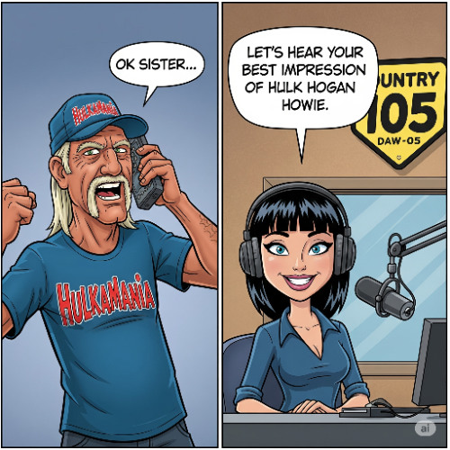 Howie Channels His Inner Hulk Hogan