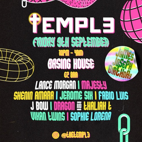 Templ3 presents James Joseph's Bday Promo CD - 9th Sept 2022 @ Basing House