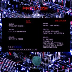 Fonik - Fragmentation on Subcode.club - July 28 2023 - Special Guest DJ Genesis