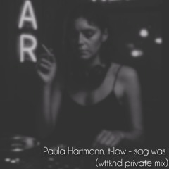 Paula Hartmann, t-low - sag was (wttknd private mix)