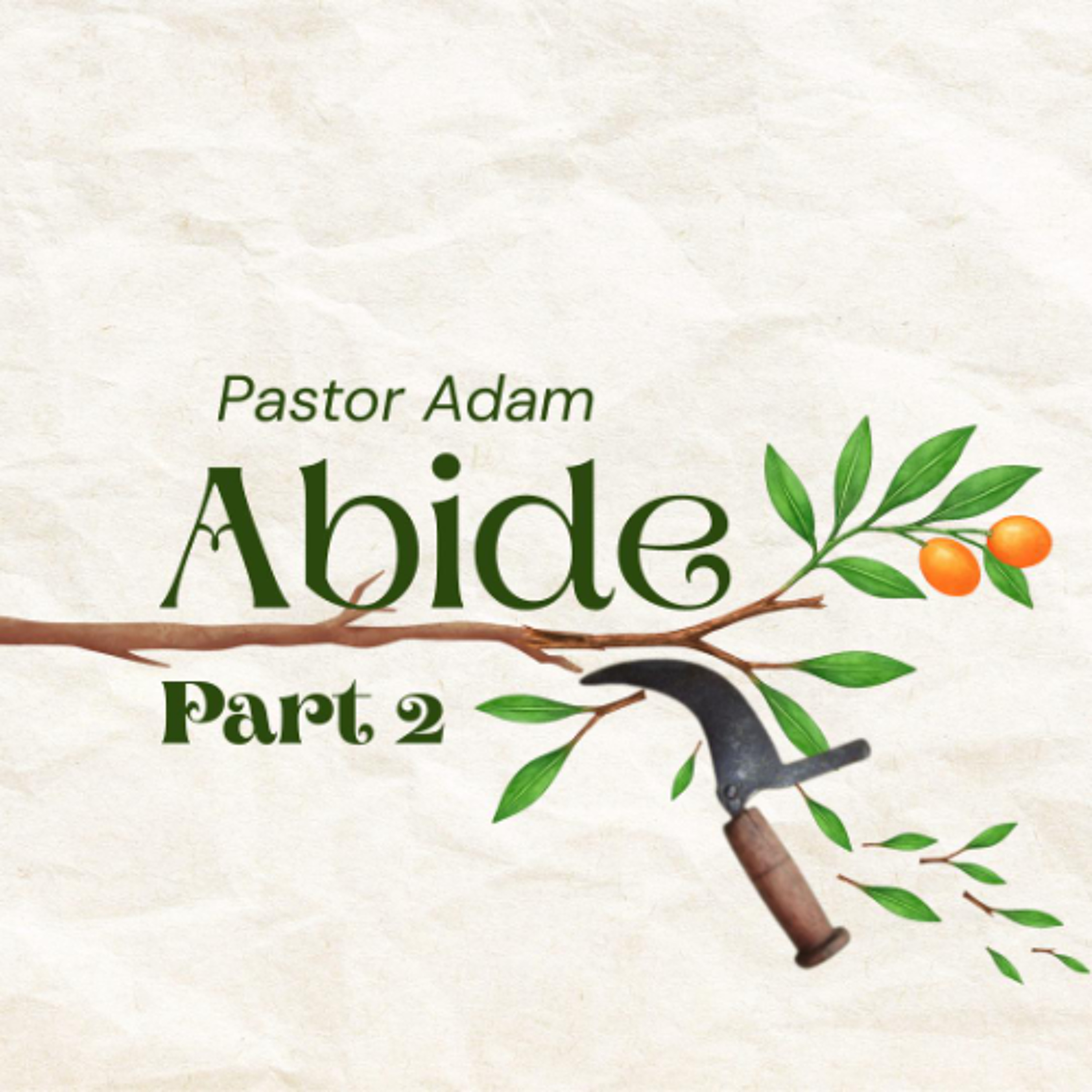 Abide: Part two | Pastor Adam