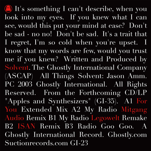 My Radio (Legowelt Remake)