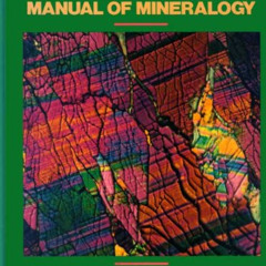 download EPUB 📒 Manual of Mineralogy (after James D. Dana) by  Cornelis Klein &  Cor