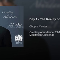 Day 1 - The Reality of Abundance