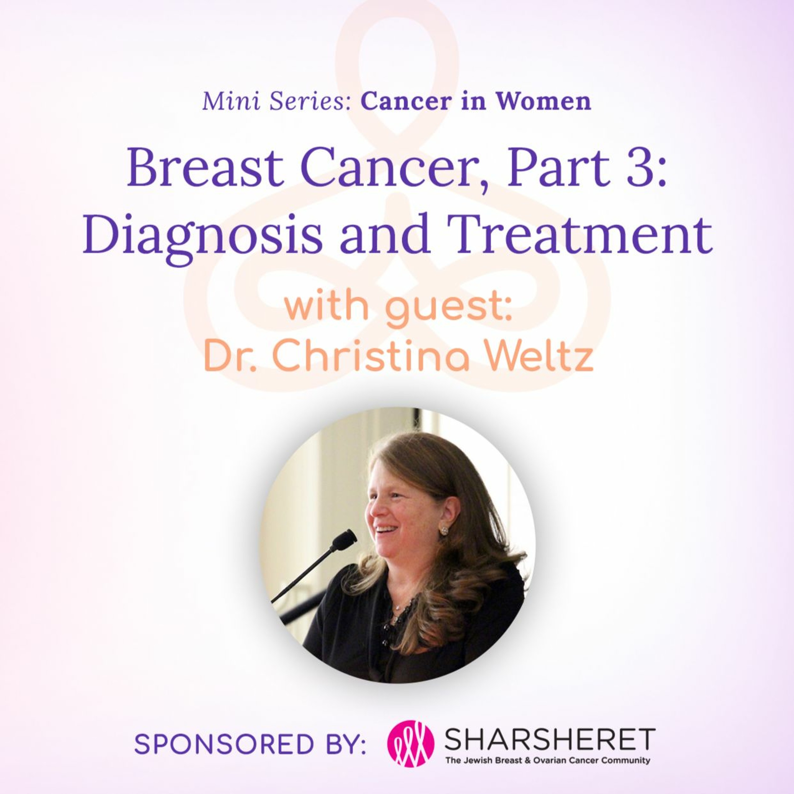 "Breast Cancer, Part 3: Diagnosis and Treatment" - with guest Dr. Christina Weltz episode artwork