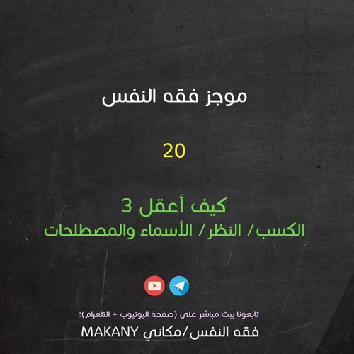 مجالس فقه النفس 020 | اقرأ 14 | كيف أعقل 03 | الكسب | اللسان واللغة والحقيقة والمجاز