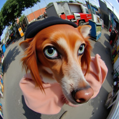 eyes like tunnels.