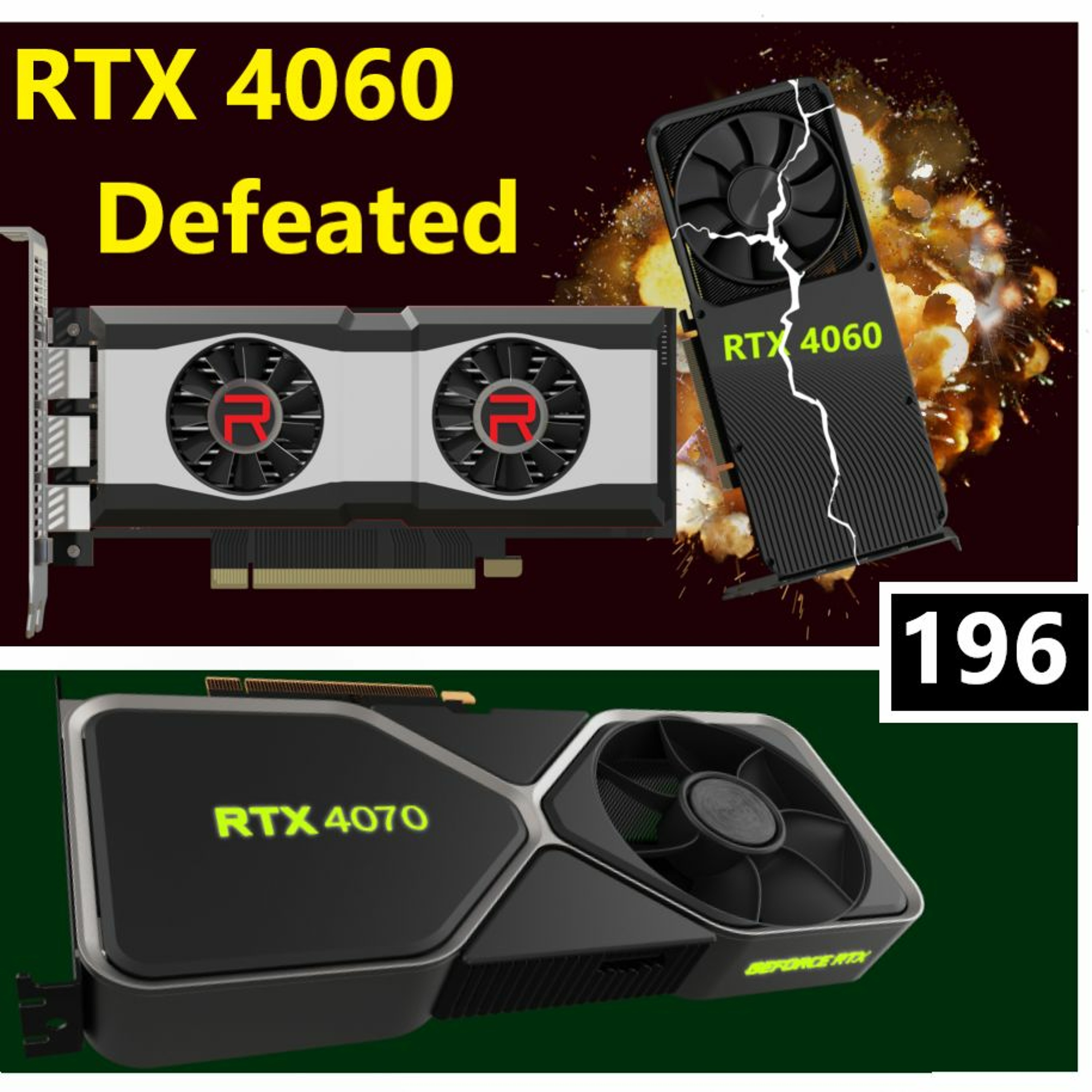 cover of episode 196. AMD Navi 33 Defeats RTX 4060, Intel A770 Retested, 4070 Launch, Meteor Lake IPC