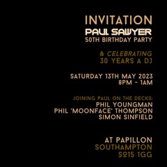 PAUL SAWYERS 50th - MOONFACE Vinyl Classics set - May 2023