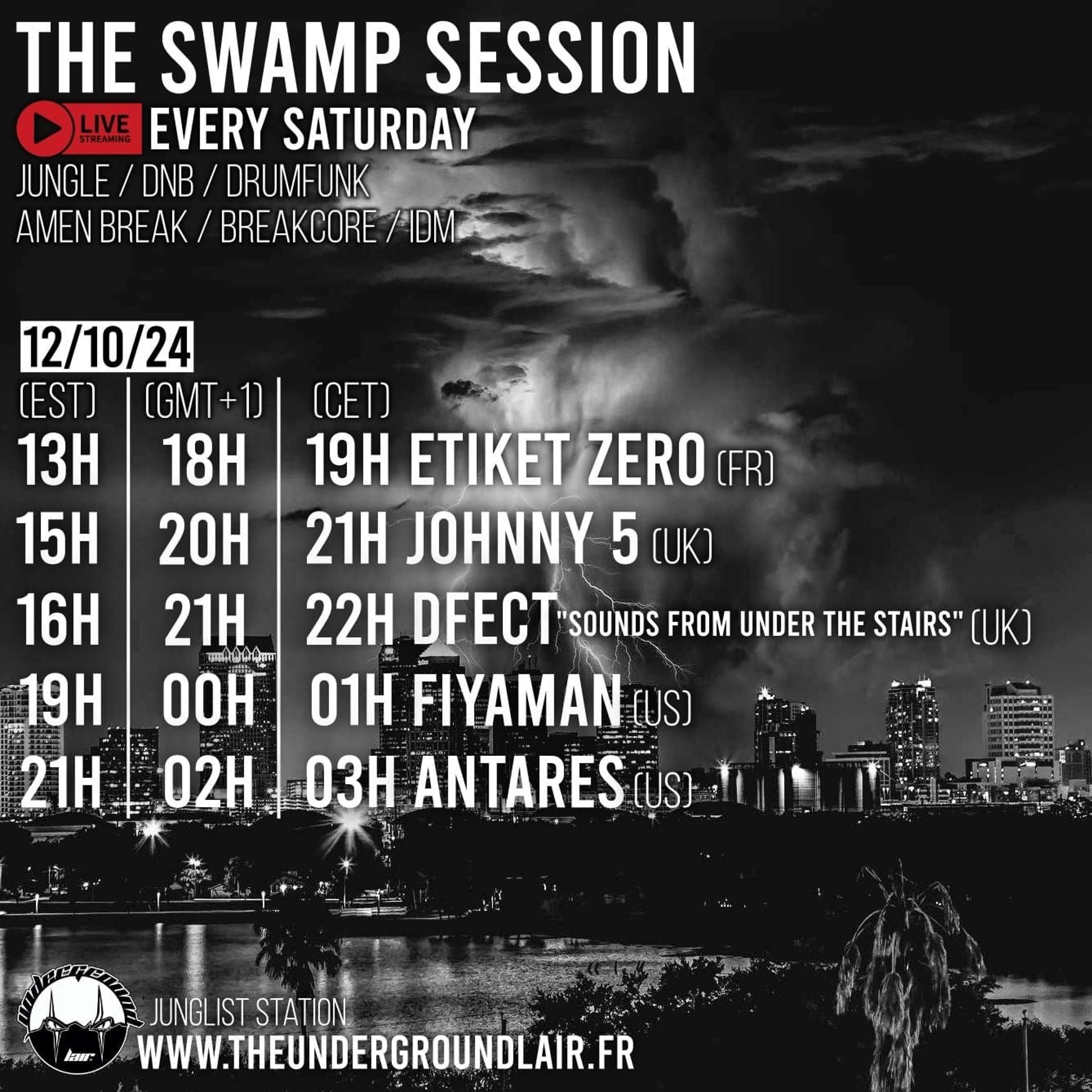 Antares LIVE On The Underground Lair - The Swamp Session - 12.10.2024 episode artwork