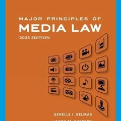 Ebook PDF Major Principles of Media Law, 2023