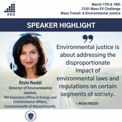 21Q1 Mass EV Opening Remarks with Rishi Reddi, Mass Exec Office of Energy & Enivronment