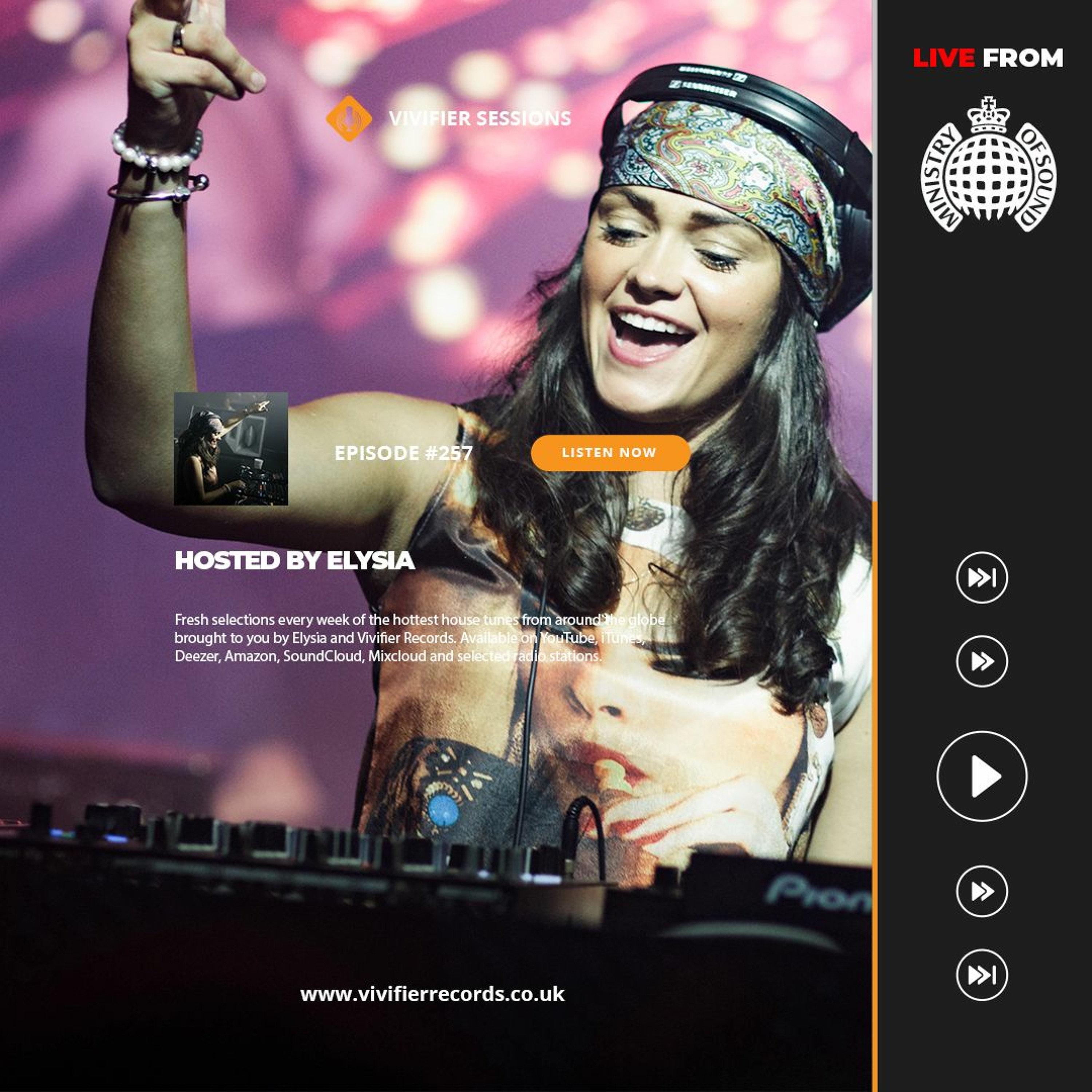 Vivifier Sessions [Episode #257] Presented by Elysia live from Ministry of Sound episode artwork