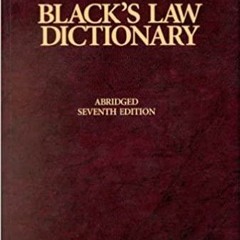 Download~ PDF Blacks Law Dictionary, 7th Edition