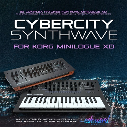 BLINDS for KORG — CO5MA Cybercity Synthwave — 32 presets