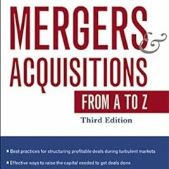 [Ebook] Reading Mergers and Acquisitions from A to Z (PDFKindle)-Read By  Andrew Sherman (Author)