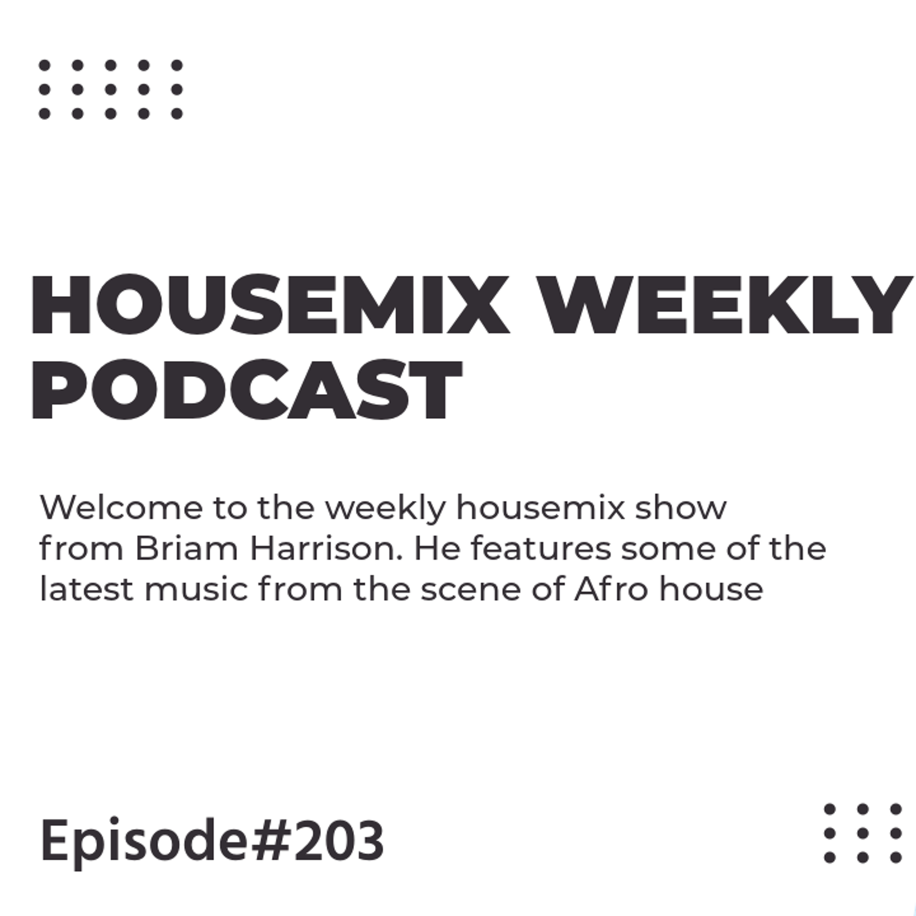 HouseMix 203 episode artwork