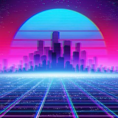 Retro Synth Vaper Wave