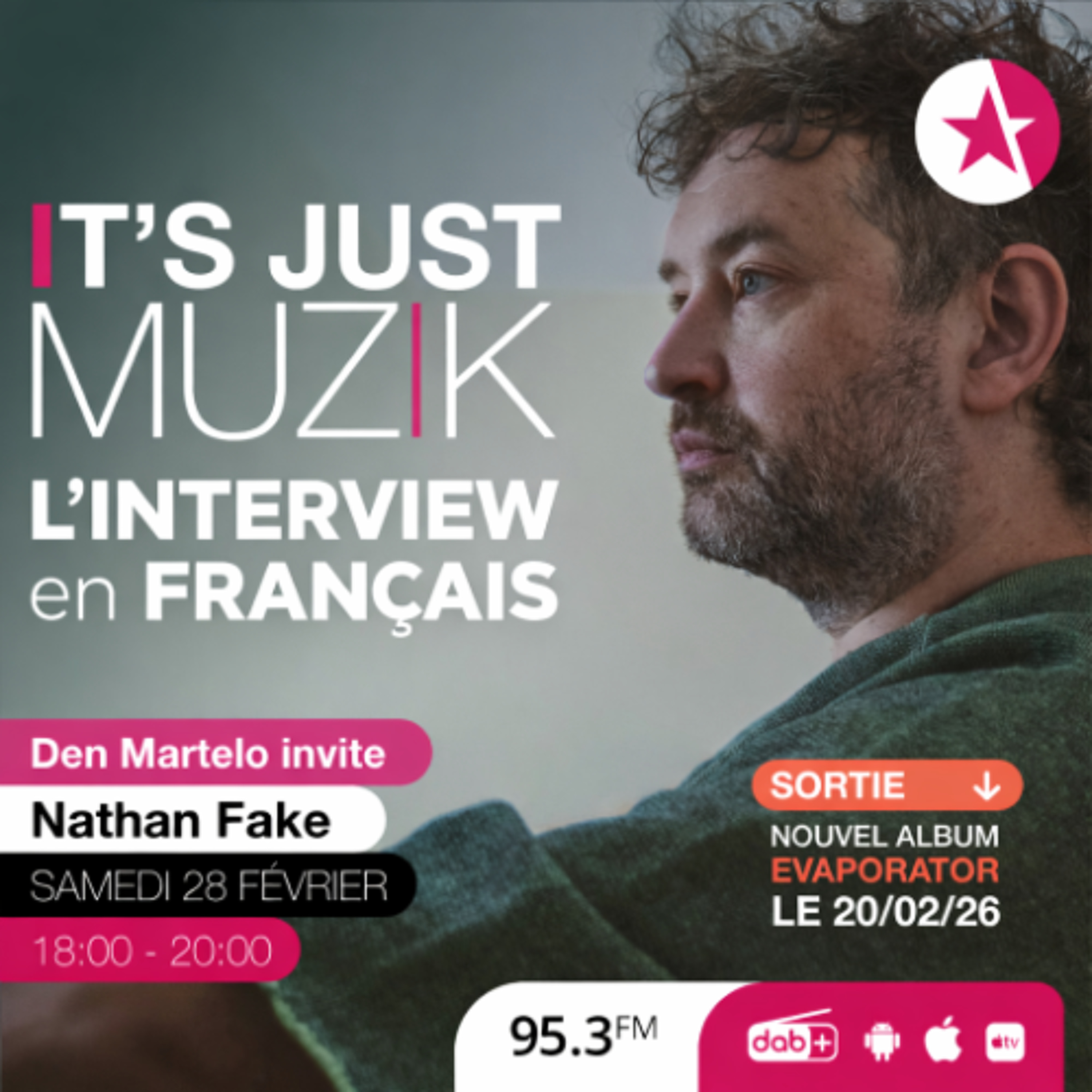 IT'S JUST MUZIK #129 : L'interview de NATHAN FAKE en FRANÇAIS [28 FEB'26] episode artwork
