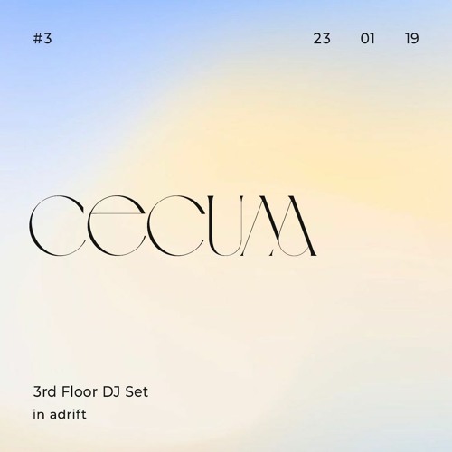 3rd Floor DJ Set #3 (in adrift)