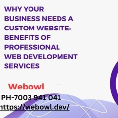 Why Your Business Needs a Custom Website: Benefits of Professional Web Development Services
