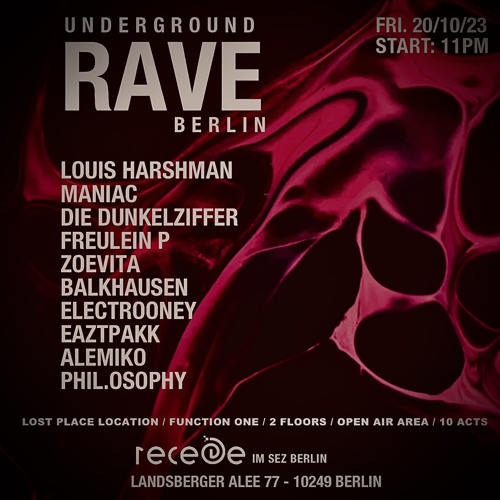 UnderGround Rave@Recede Club Berlin