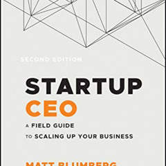 DOWNLOAD EBOOK 📮 Startup CEO: A Field Guide to Scaling Up Your Business (Techstars)