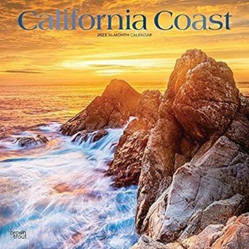 [PDF]/Downl0ad California Coast | 2023 12 x 24 Inch Monthly Square Wall Calendar | Foil Stamped