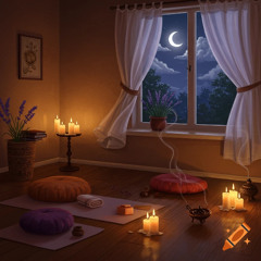 cozy evening meditation