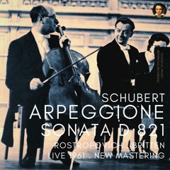 Arpeggione Sonata D 821 - I. Allegro moderato (Remastered 2021, Live 1961)