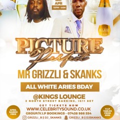 *PICTURE PERFECT* MR GRIZZLI & SKANKS ALL WHITE ARIES BDAY 16TH APRIL 2022