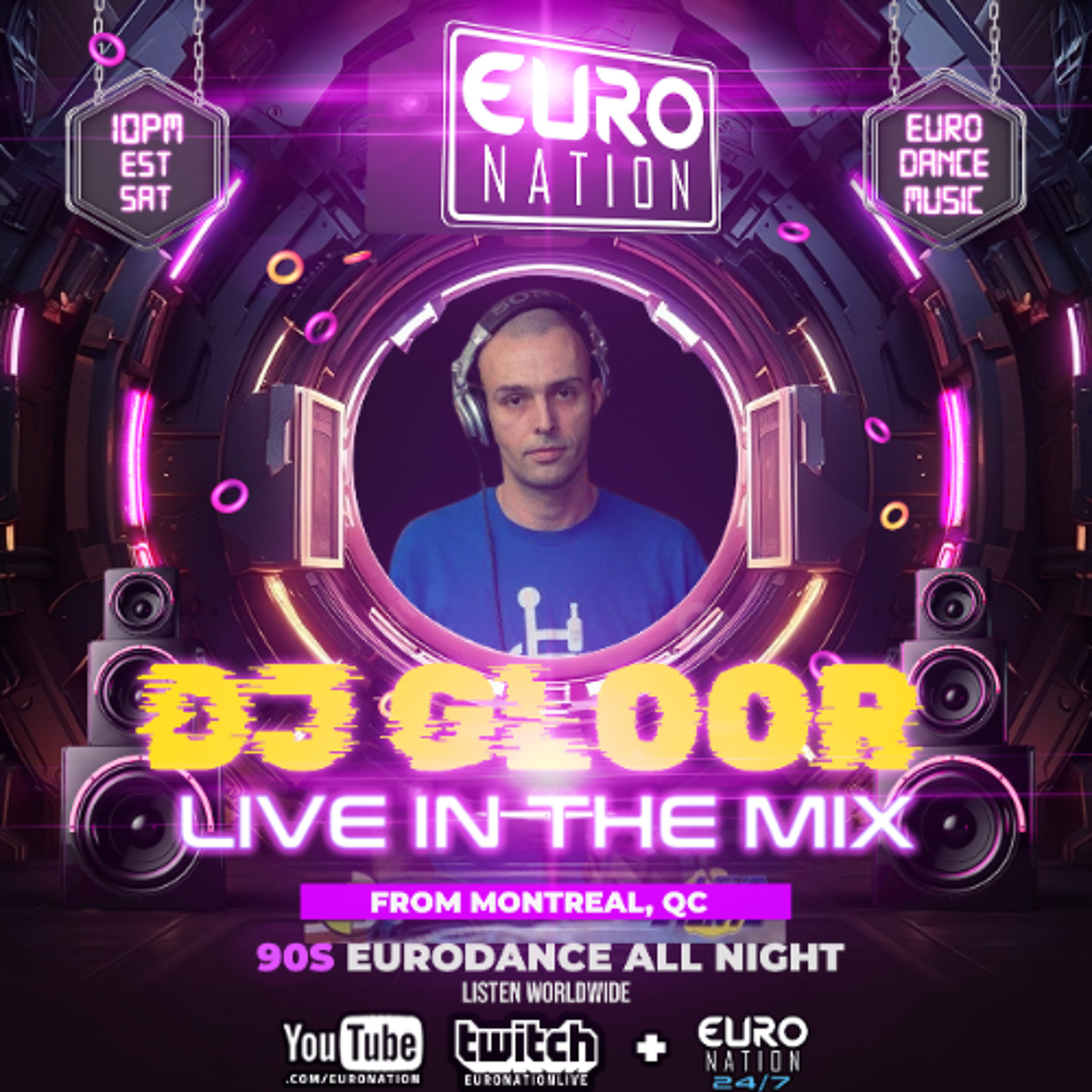 Euro Nation GUEST MIX DJ GLOOR - All 90s Eurodance Mix episode artwork