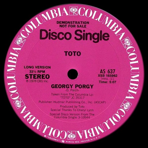 TOTO - Georgy Porgy (JOVE's Hyperfunk Edit)