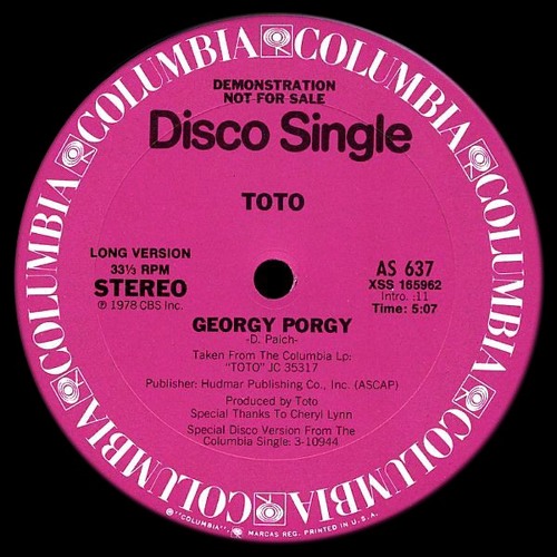 TOTO - Georgy Porgy (JOVE's Hyperfunk Edit)