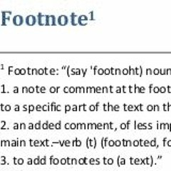 Telling on Ourselves in the Footnotes