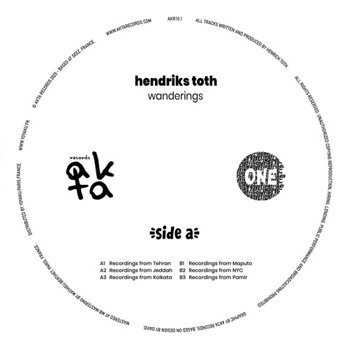 AKR10.1 / B1 : Hendriks Toth - Recordings From Maputo