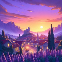 Sunset on Lavender Town