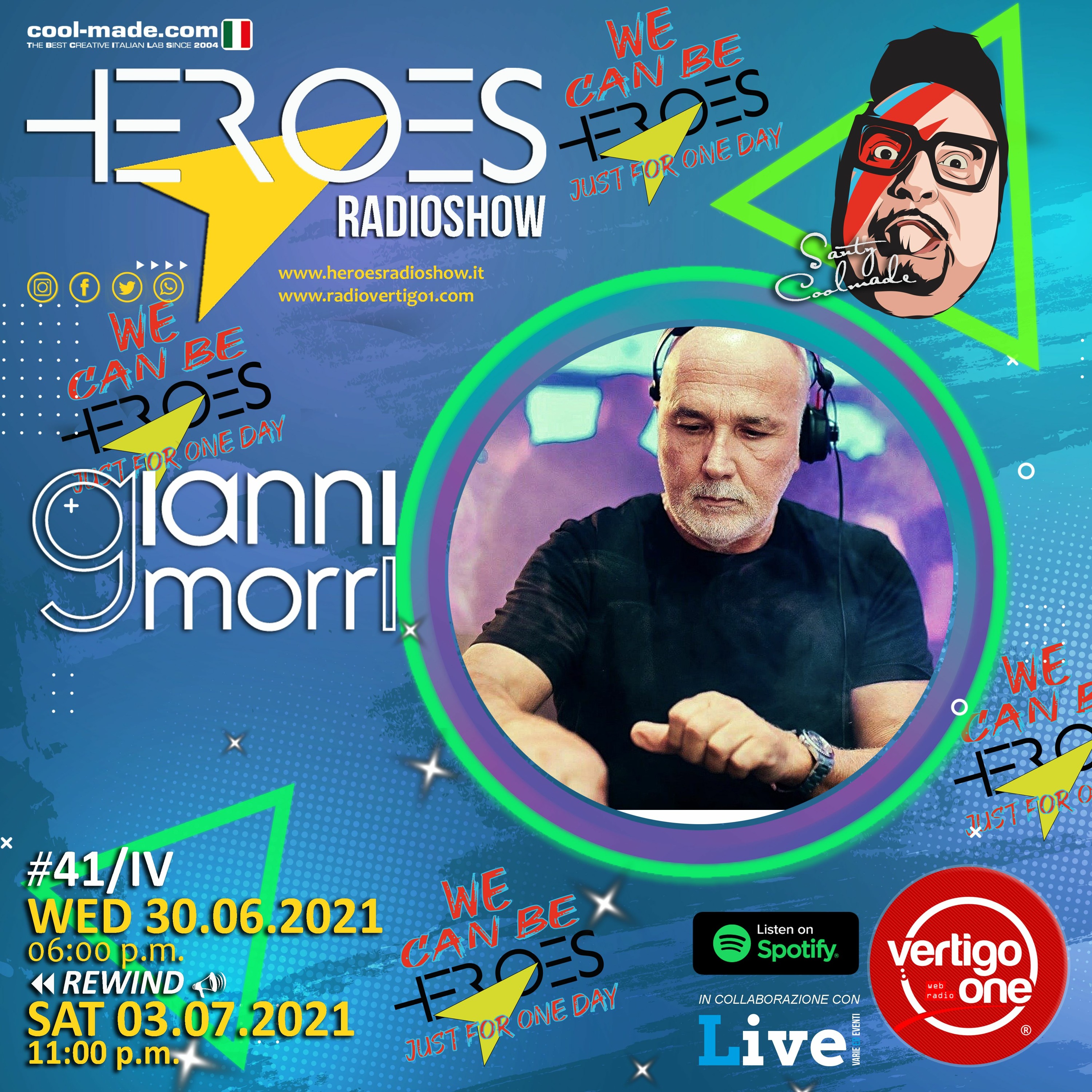 #41/2020-21> HEROES RadioShow - Special Guest GIANNI MORRI episode artwork
