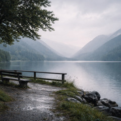 Dusk In The Courtyard