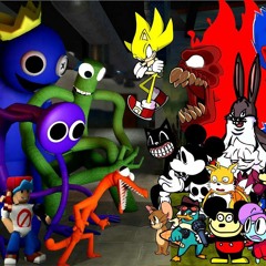 FNF Friends To Your End  - But Everyone Sings It -- (Different Characters Sing It)VS Rainbow Friends