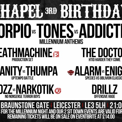 Thumpa @ Chapel Of Chaos 3rd Birthday 06.08.21 (Uptempo / Terror set)