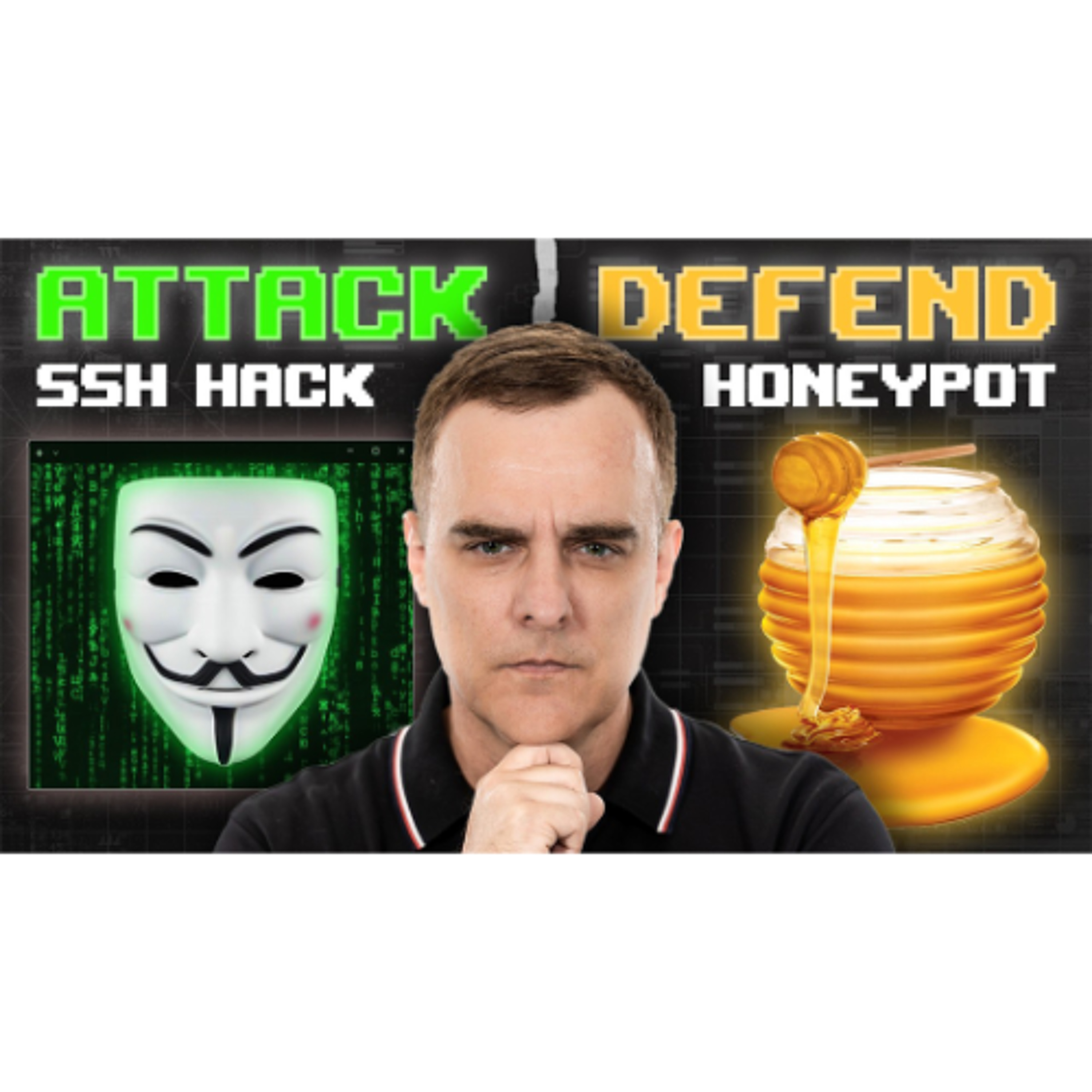 cover of episode #501: Brute Force SSH & Build a Honeypot Now (Hydra and Cowrie Demo)