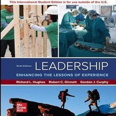 get [PDF] ISE Leadership: Enhancing the Lessons of Experience (ISE HED IRWIN MANAGEMENT)