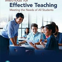 AUDIO Methods for Effective Teaching: Meeting the Needs of All Students BY Paul R. Burden (Auth