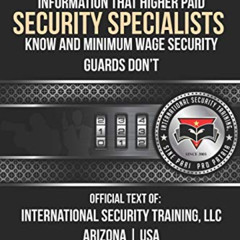 [View] PDF 💜 Top Secret Information That Higher Paid Security Specialists Know: and