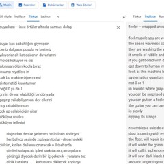 Google Translate is reading an A.Emre Cengiz poem entitled duyarkası