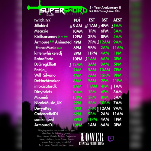 Super Sword Sessions 36 - 3-year Celebration | @DJGregElliott - 2024.05.19