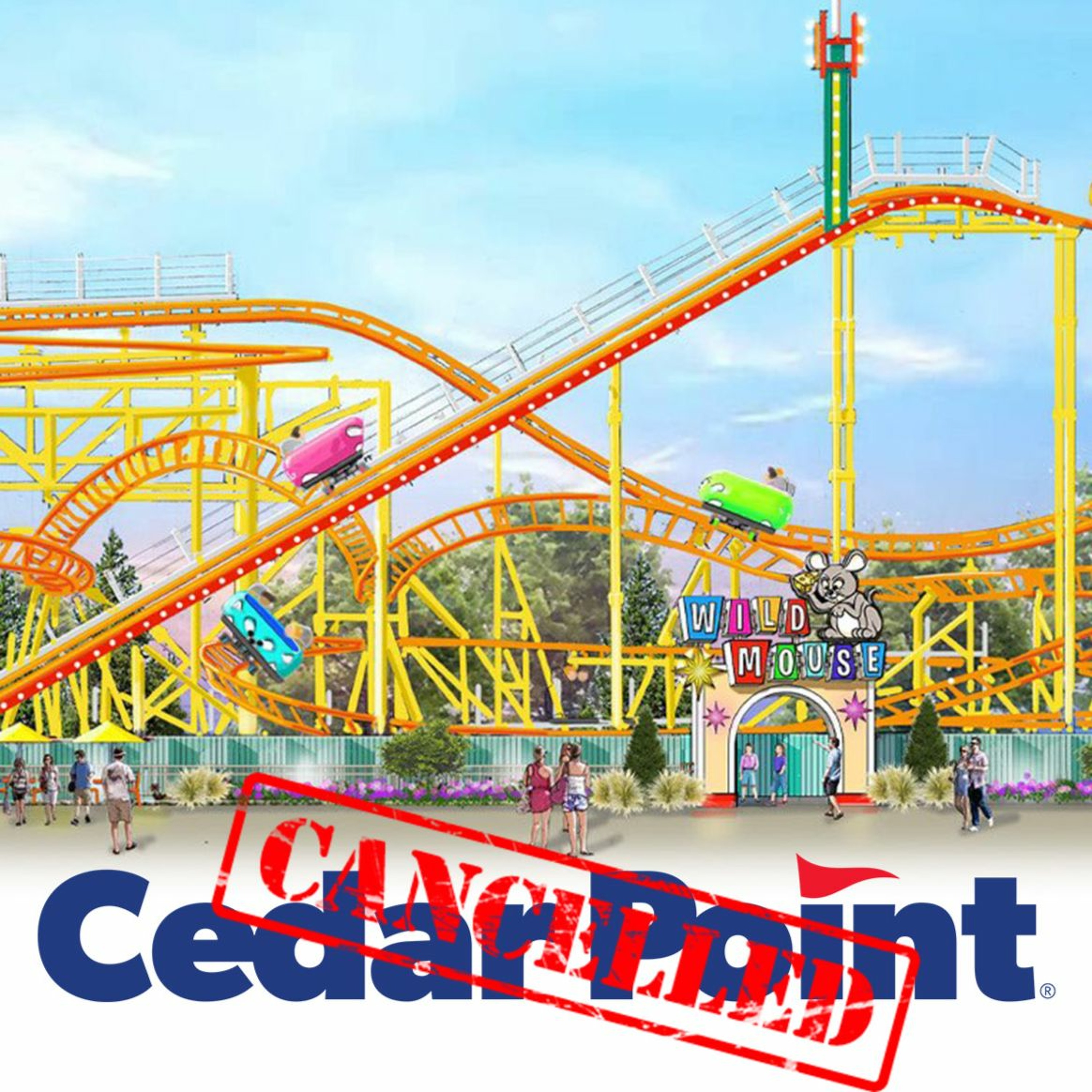 Cedar Point gets cancelled for HUGE controversy.. a Wild Mouse - Episode 190 episode artwork