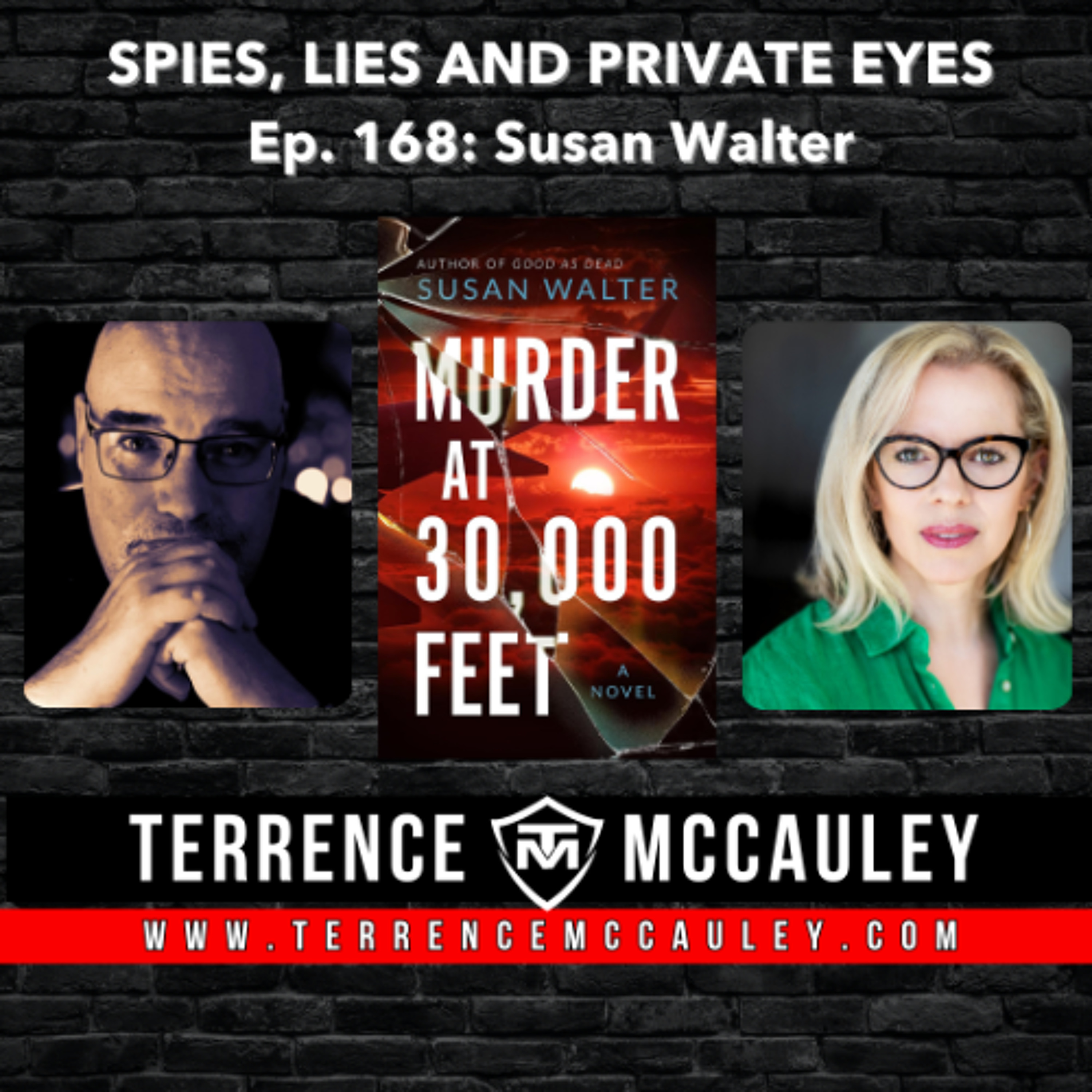 Susan Walter's 'locked room'  mystery-thriller: MURDER AT 30,000 FEET episode artwork